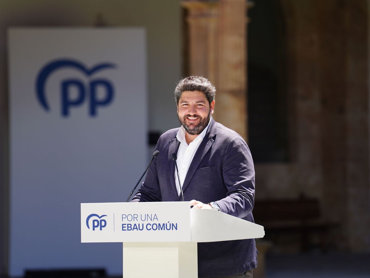 Foto: El presidente de la Región de Murcia, Fernando López Miras. (Manuel Ángel Laya/Europa Press)