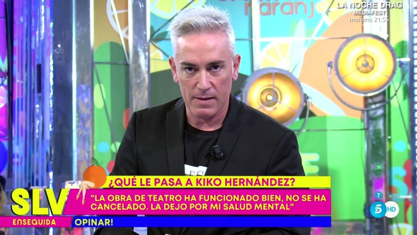 Kiko Hernández en 'Sálvame'. (Mediaset España)