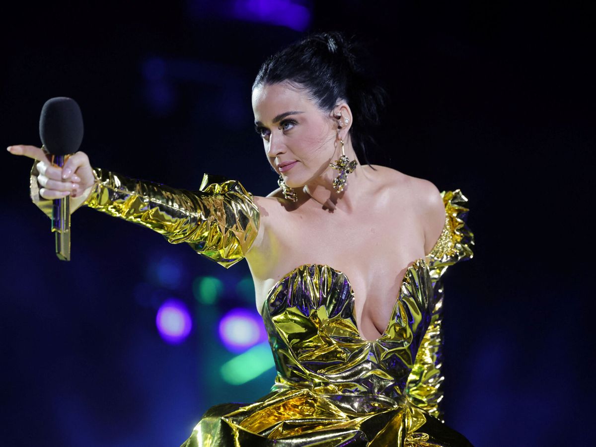 Foto: Katy Perry, en el concierto. (Reuters/Pool/Chris Jackson)