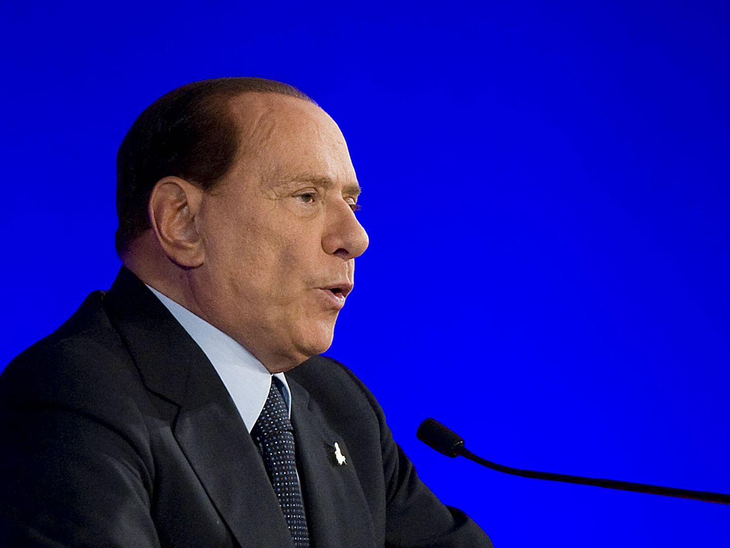 Berlusconi, durante una intervención en el G-20. (Getty/David Ramos)