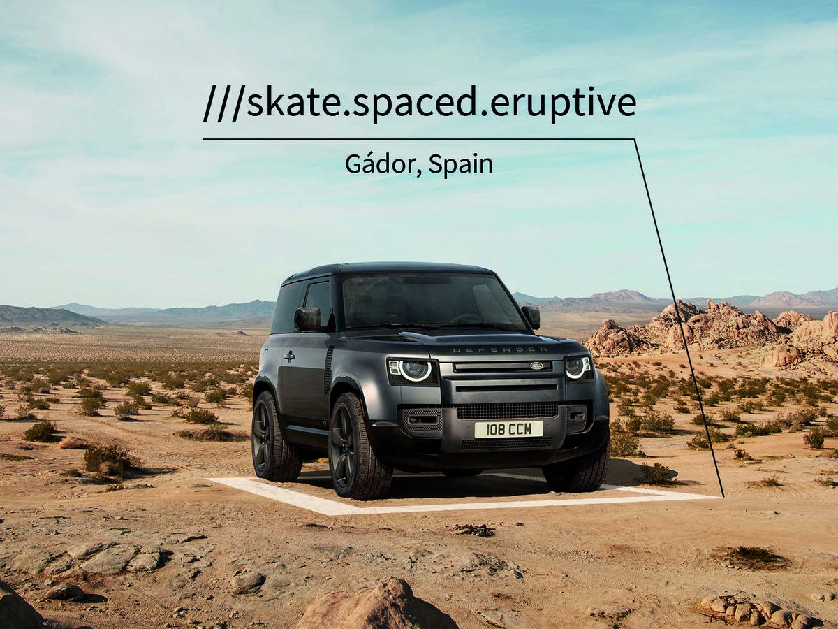 Foto: Cada cuadrado de nueve m2 recibe un código de tres palabras. (Land Rover)