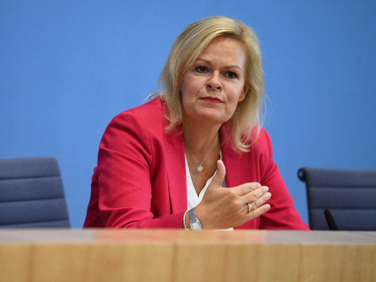 Foto: La ministra de interior alemana. (Reuters/Annegret Hilse)