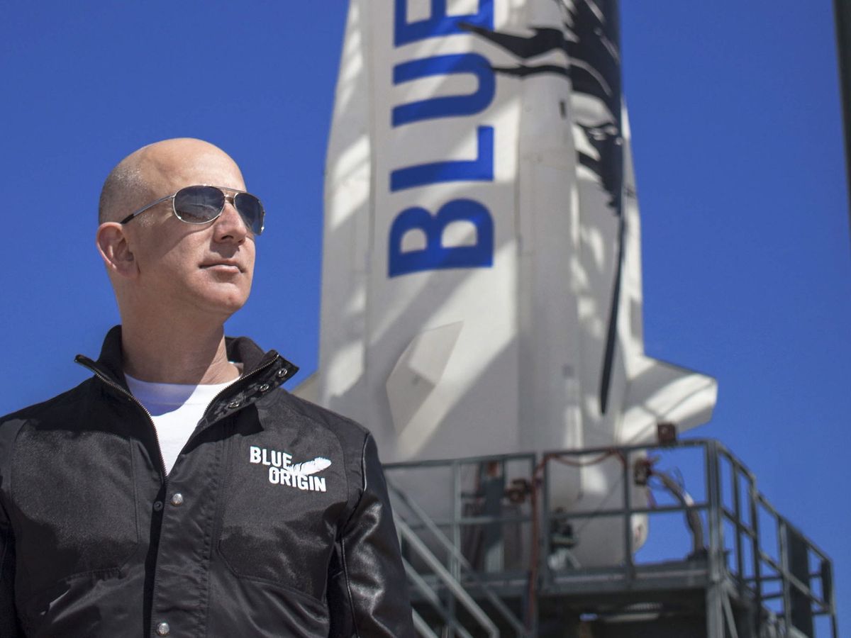 Foto: Jeff Bezos será la primera gran fortuna que vuele al espacio. (EFE EPA/Blue Origin)