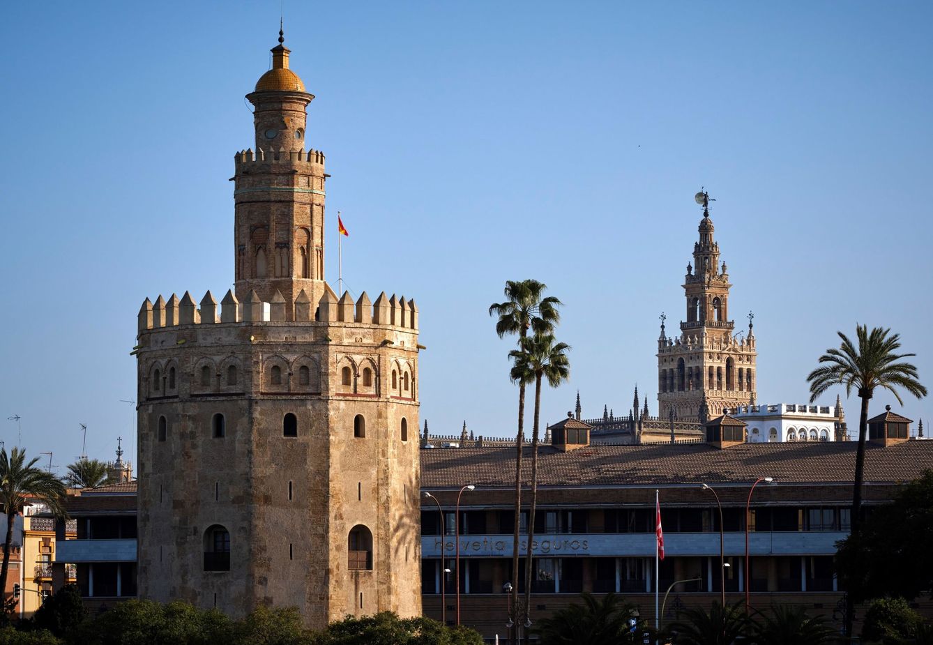 Vista de la Torre del Oro de Sevilla. (EFE/Julio Muñoz)
