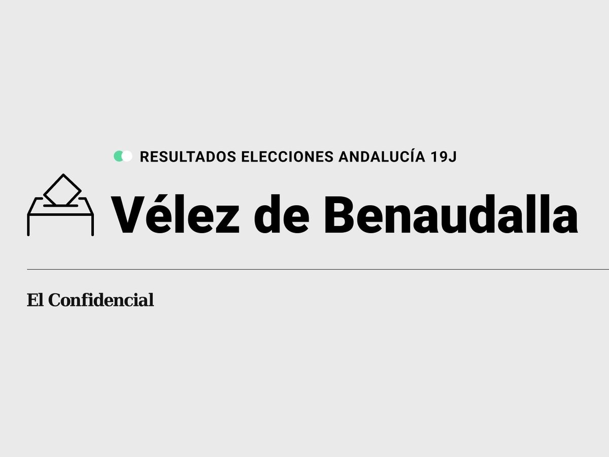 Foto: Resultados en Vélez de Benaudalla, Granada, de las elecciones de Andalucía 2022 este 19-J (C.C./Diseño EC)