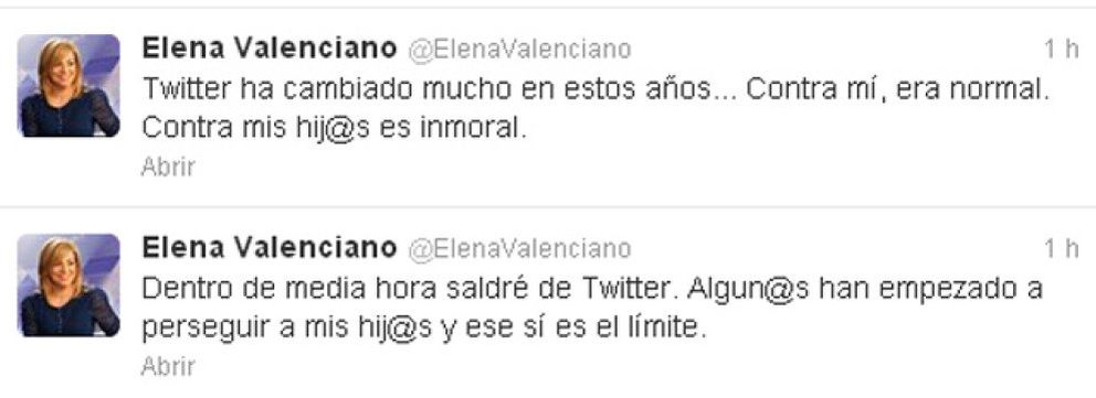 Foto: Elena Valenciano cierra su cuenta de Twitter por ataques a sus hijos