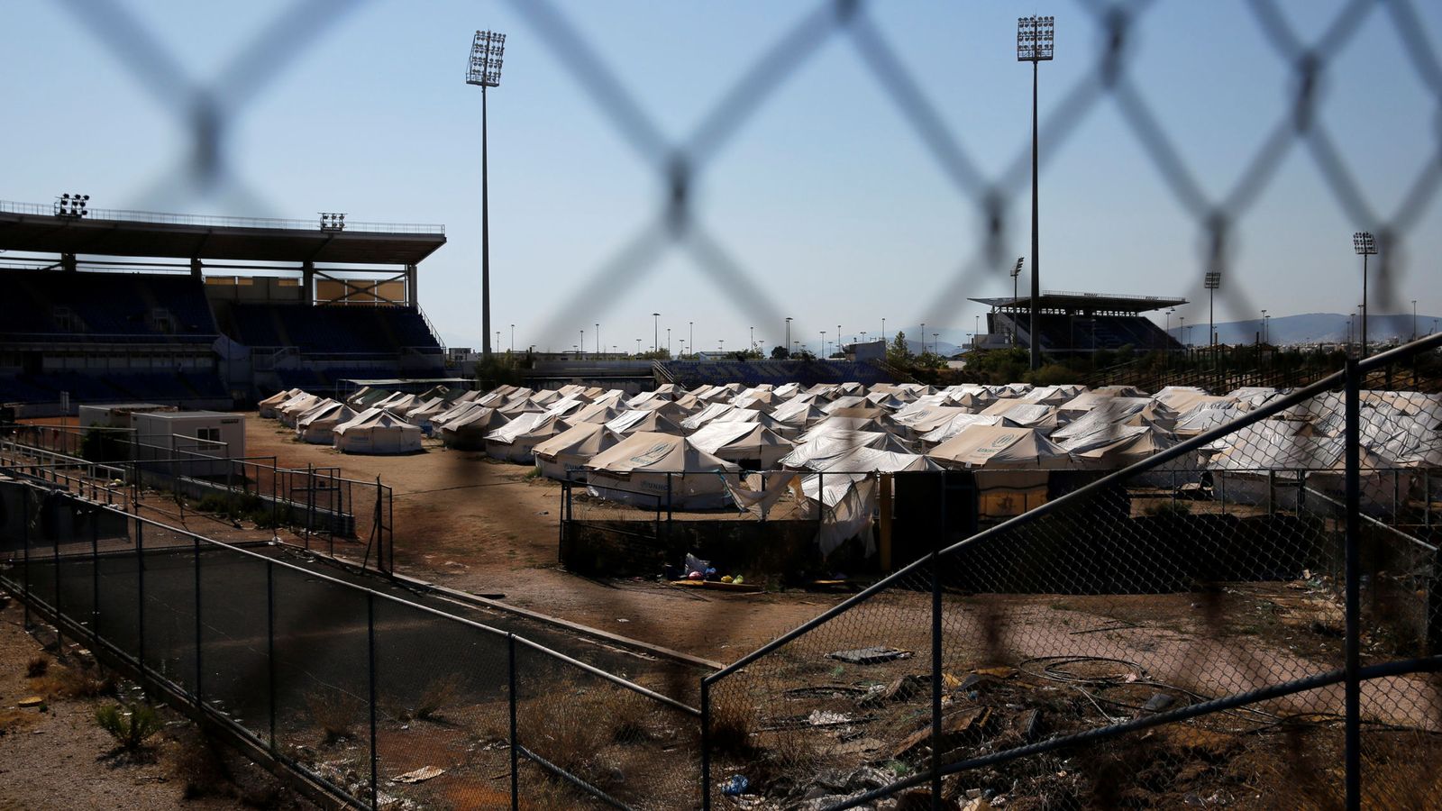 Foto: Un campo de refugiados localizado en Atenas, Grecia. (Reuters)