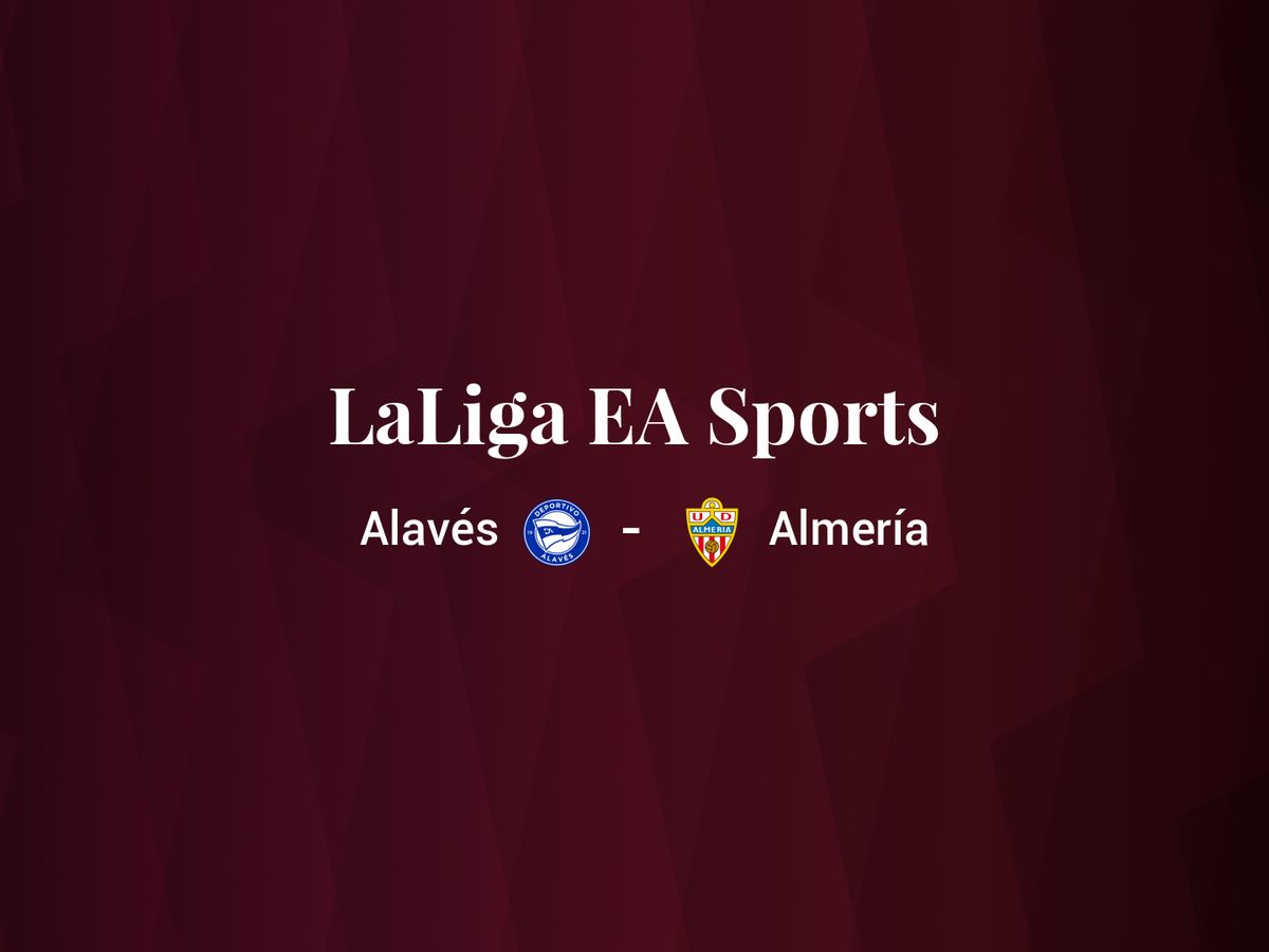 Foto: Resultados Deportivo Alavés - Almería de LaLiga EA Sports (C.C./Diseño EC)