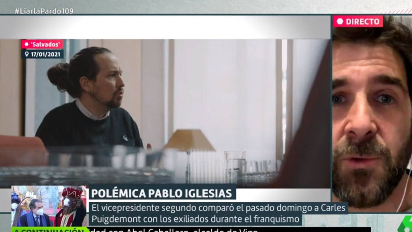 Pablo Iglesias y Gonzo. (La Sexta).