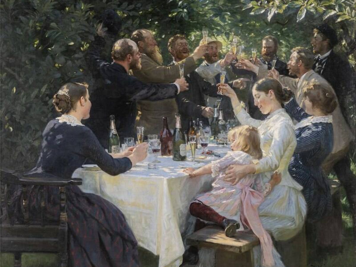 Foto: ¡Hip, Hip, Hurra!, por Peder Severin Krøyer. (Wikipedia)