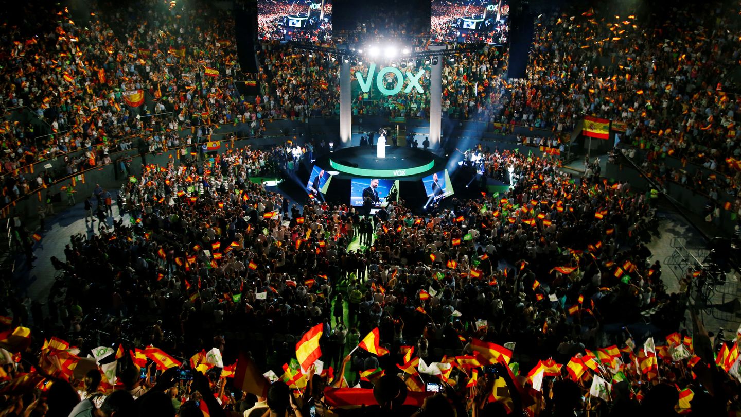 Acto de Vox en Vistalegre el pasado 6 de octubre. (Reuters)