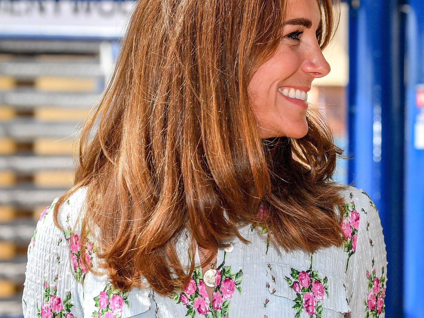 Detalle del nuevo corte de pelo de Kate Middleton. (Cordon Press)