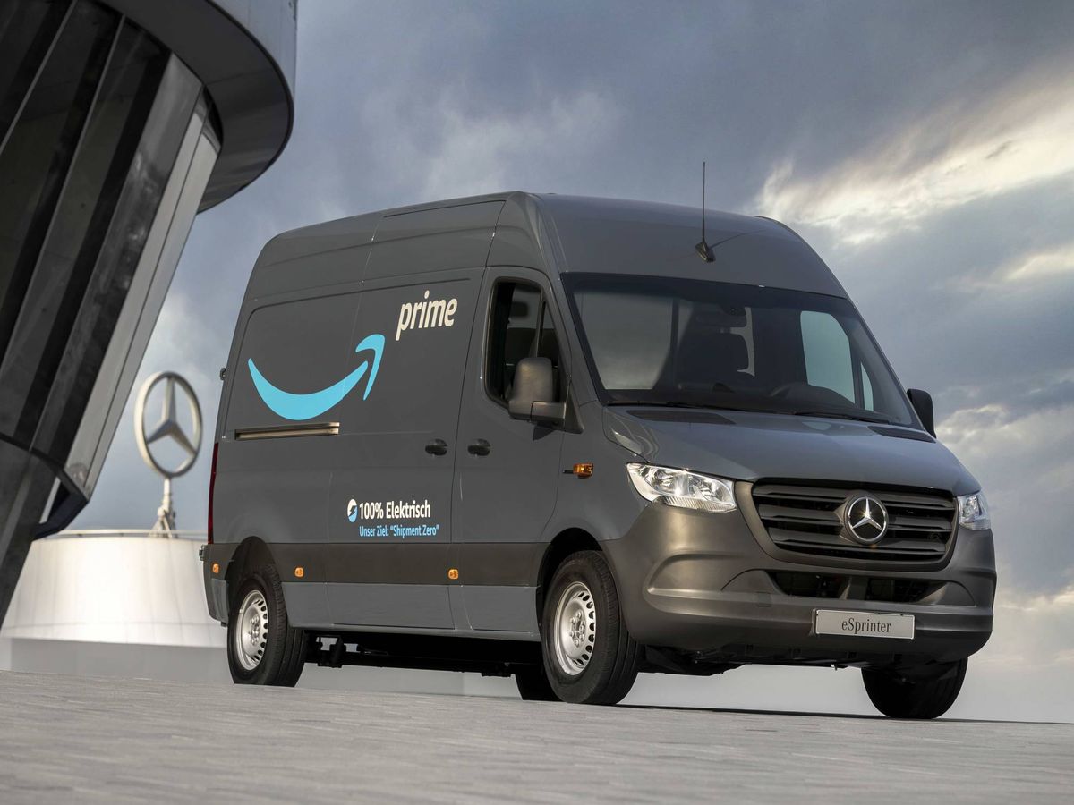Foto: Pronto las furgonetas eléctricas Mercedes de Amazon rodarán por las ciudades europeas.