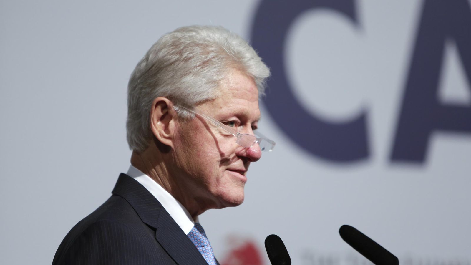 Foto: Bill Clinton da una charla en una conferencia sobre "capitalismo inclusivo" en Londres, en mayo de 2014 (Reuters)