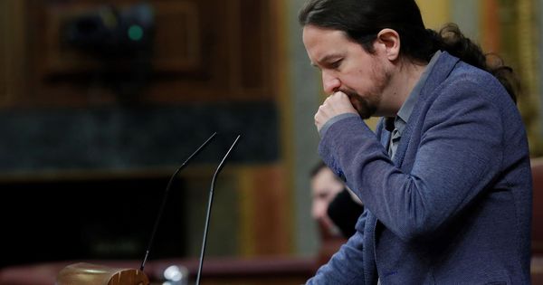 Foto: El líder de Podemos, Pablo Iglesias, en el Congreso. (EFE)