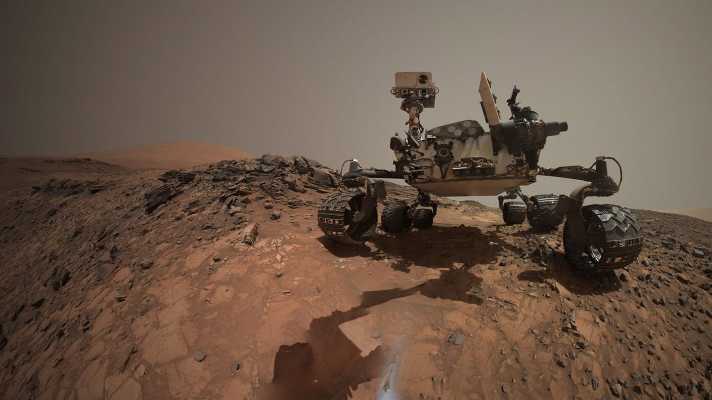 El rover Curiosity, en la superficie de Marte. (EFE)