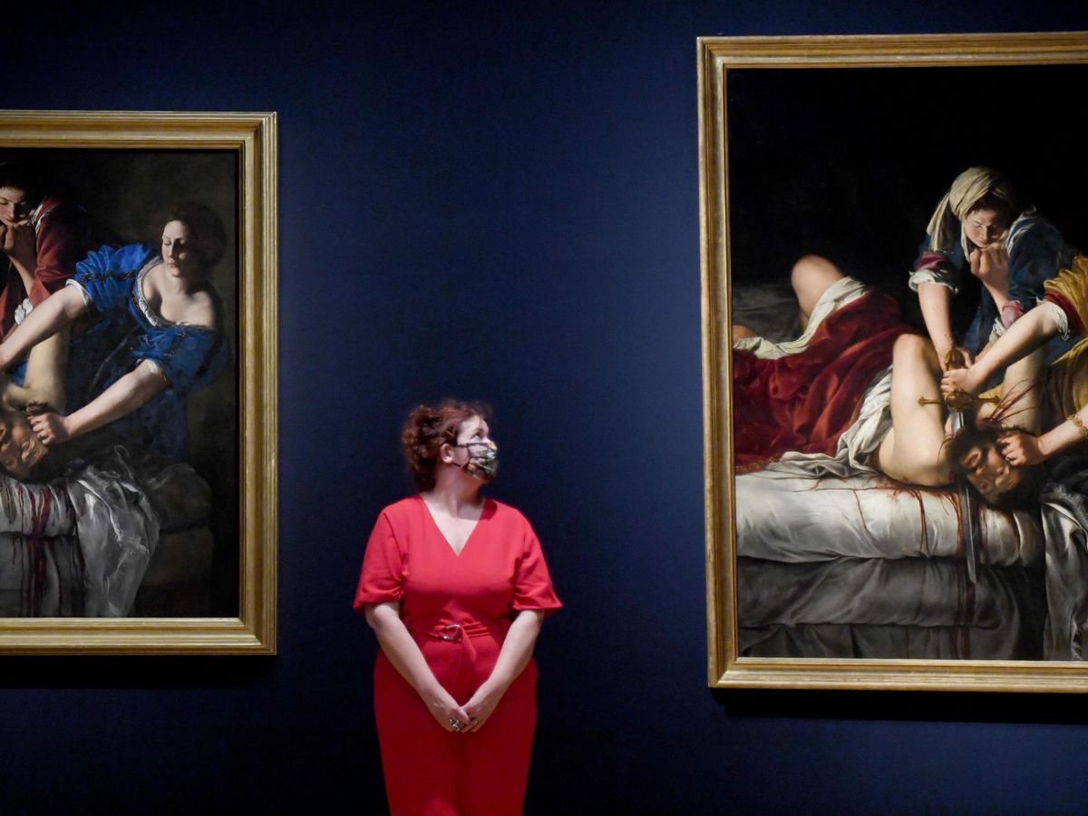 Foto: Exposición de Artemisia en la National Gallery de Londres. (EFE)