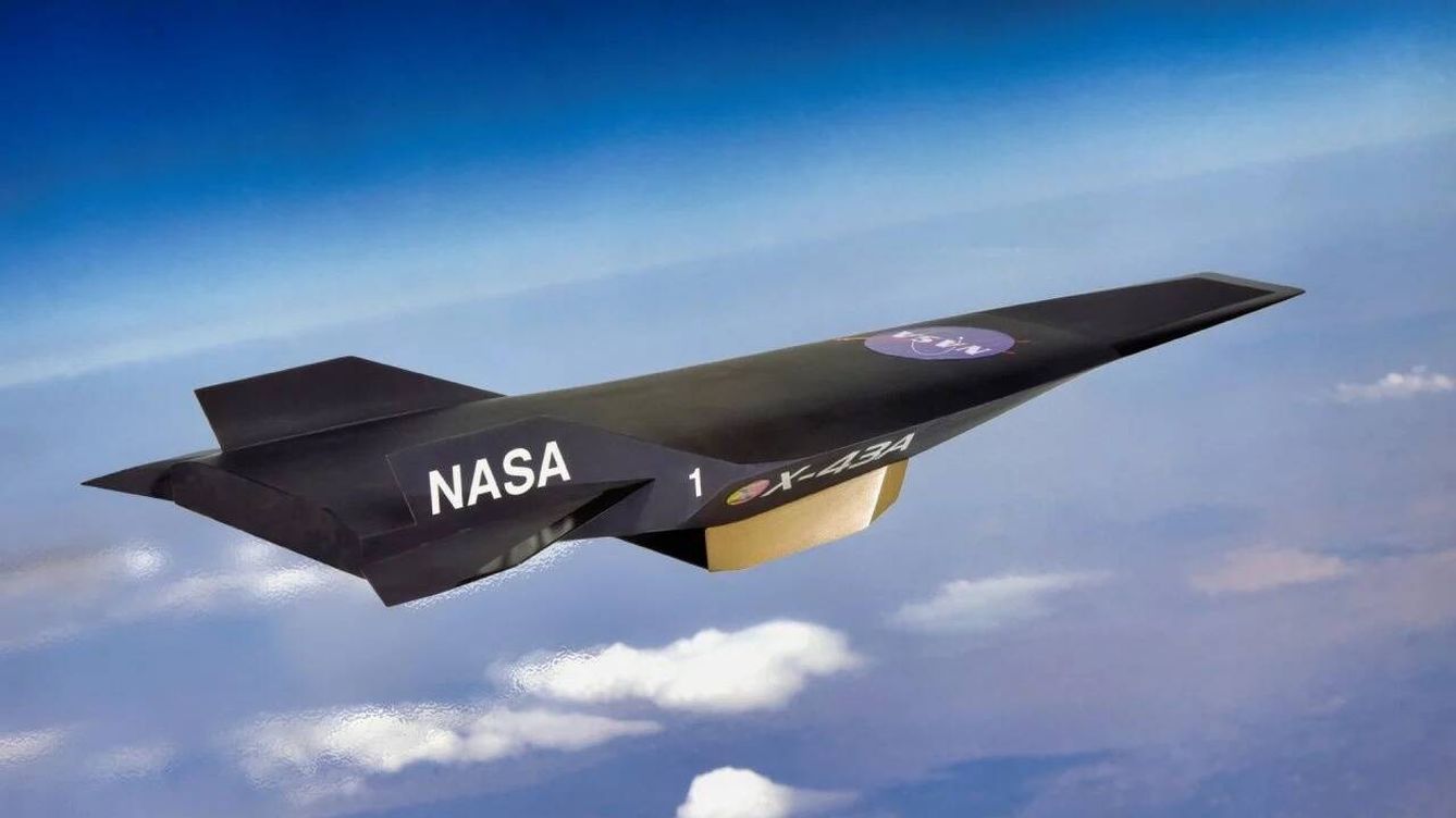 Foto: El X-43A Hyper-X, un avión hipersónico experimental desarrollado por la NASA. (NASA)