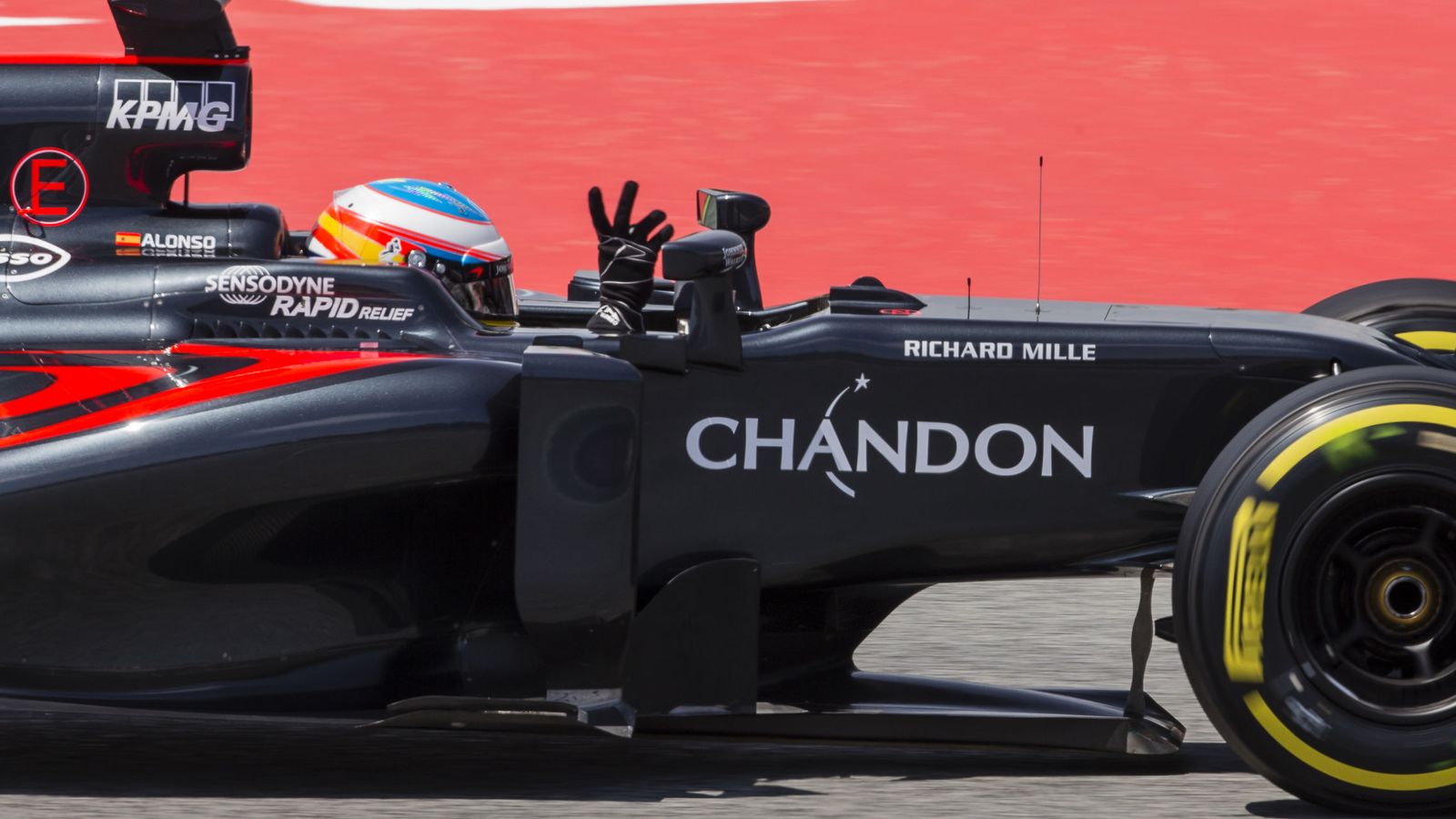 Foto: Fernando Alonso en el pasado GP de España.