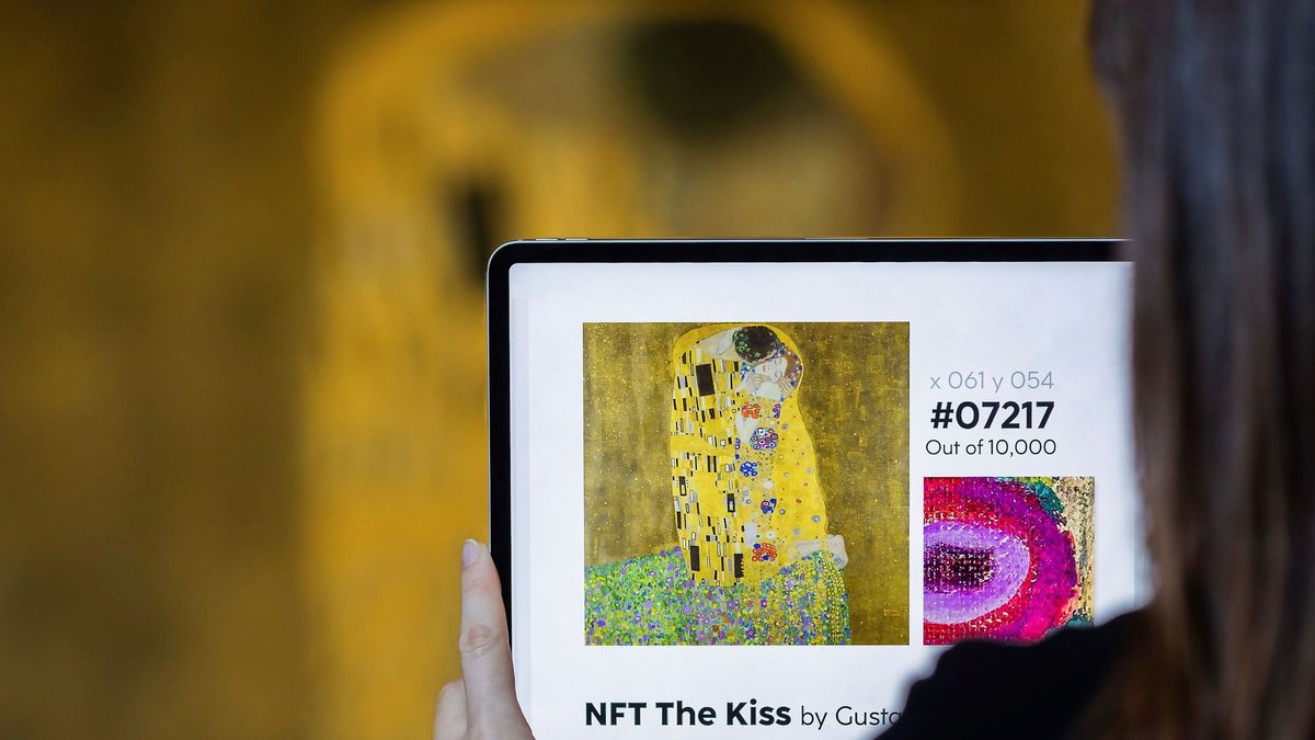 'El Beso' de Klimt se venderá en 10.000 exclusivos "trozos" en forma de vales digitales