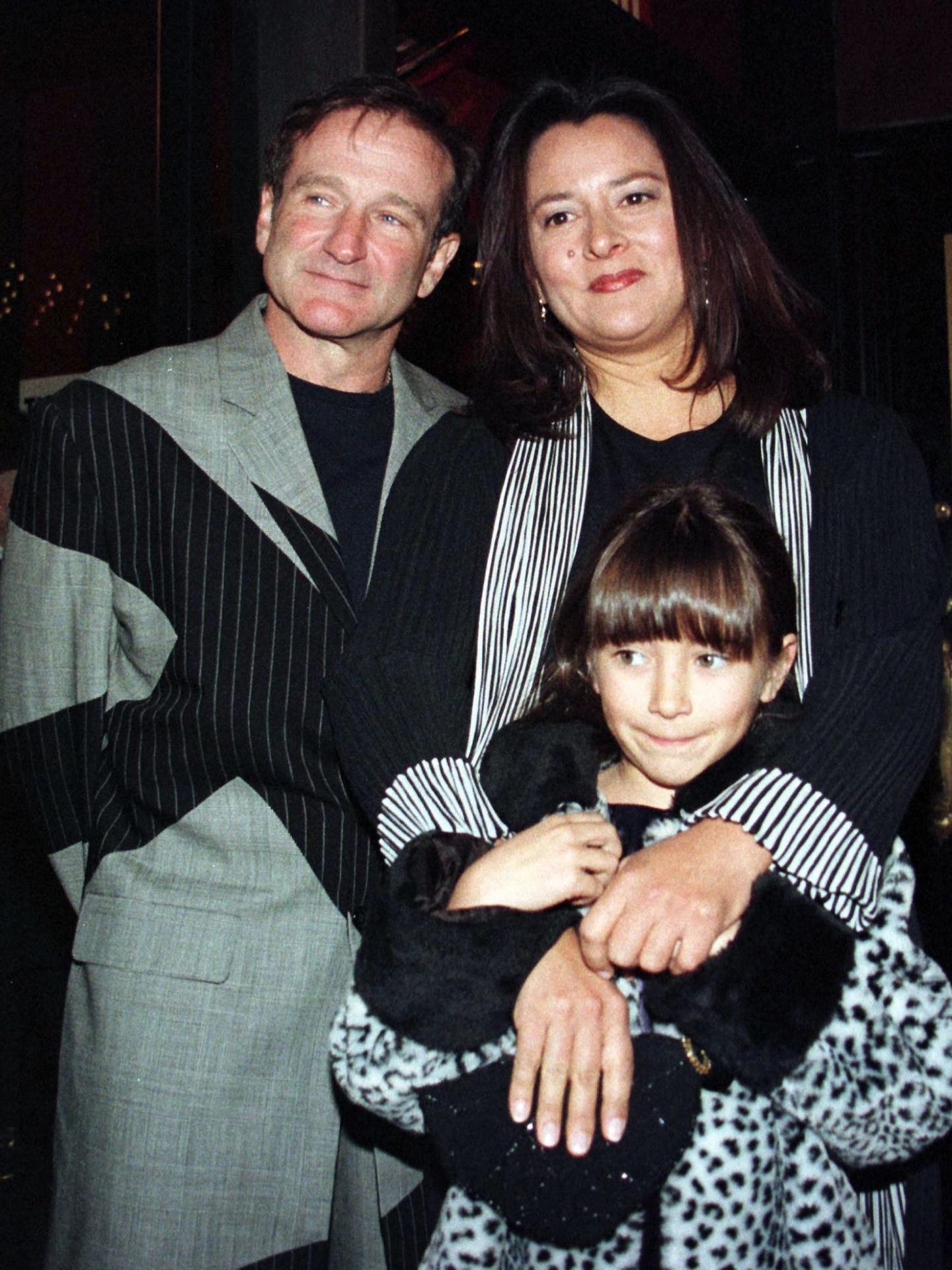 Robin Williams, su mujer Marsha y su hija Zelda. (Reuters/Jeff Christensen)