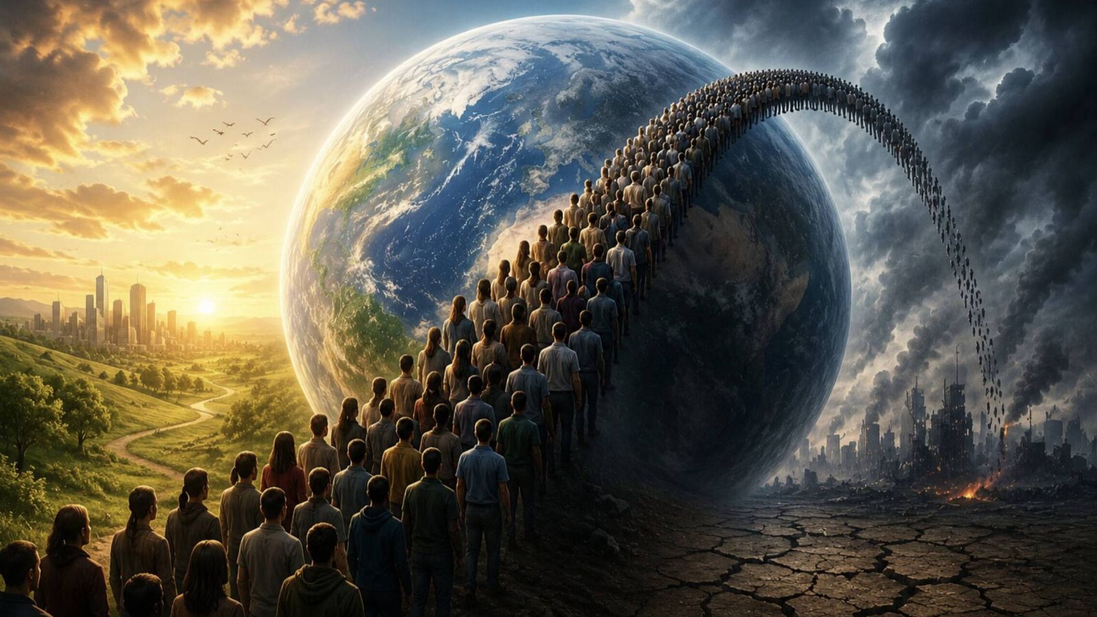 Un nuevo modelo matemático predice el colapso de la humanidad en el año 2064
