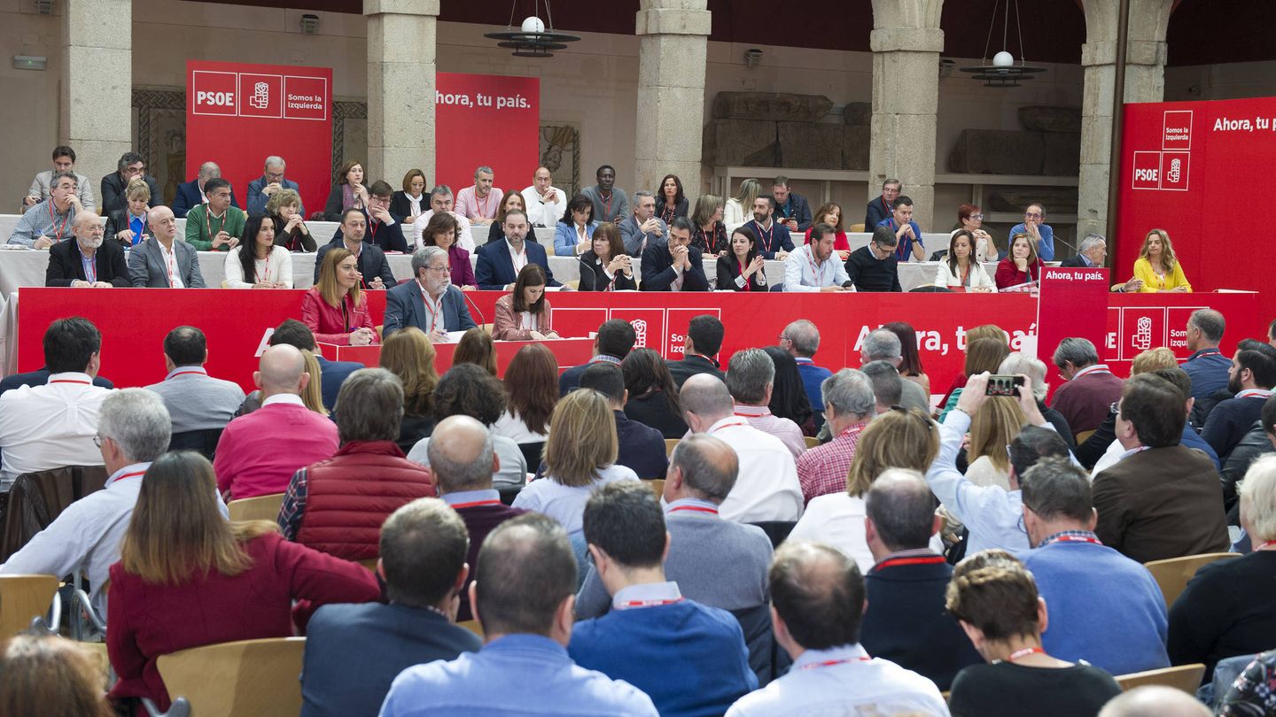 Vista panorámica de la reunión del comité federal del PSOE de sábado, en el Museo Arqueológico de Alcalá. (Borja Puig | PSOE)