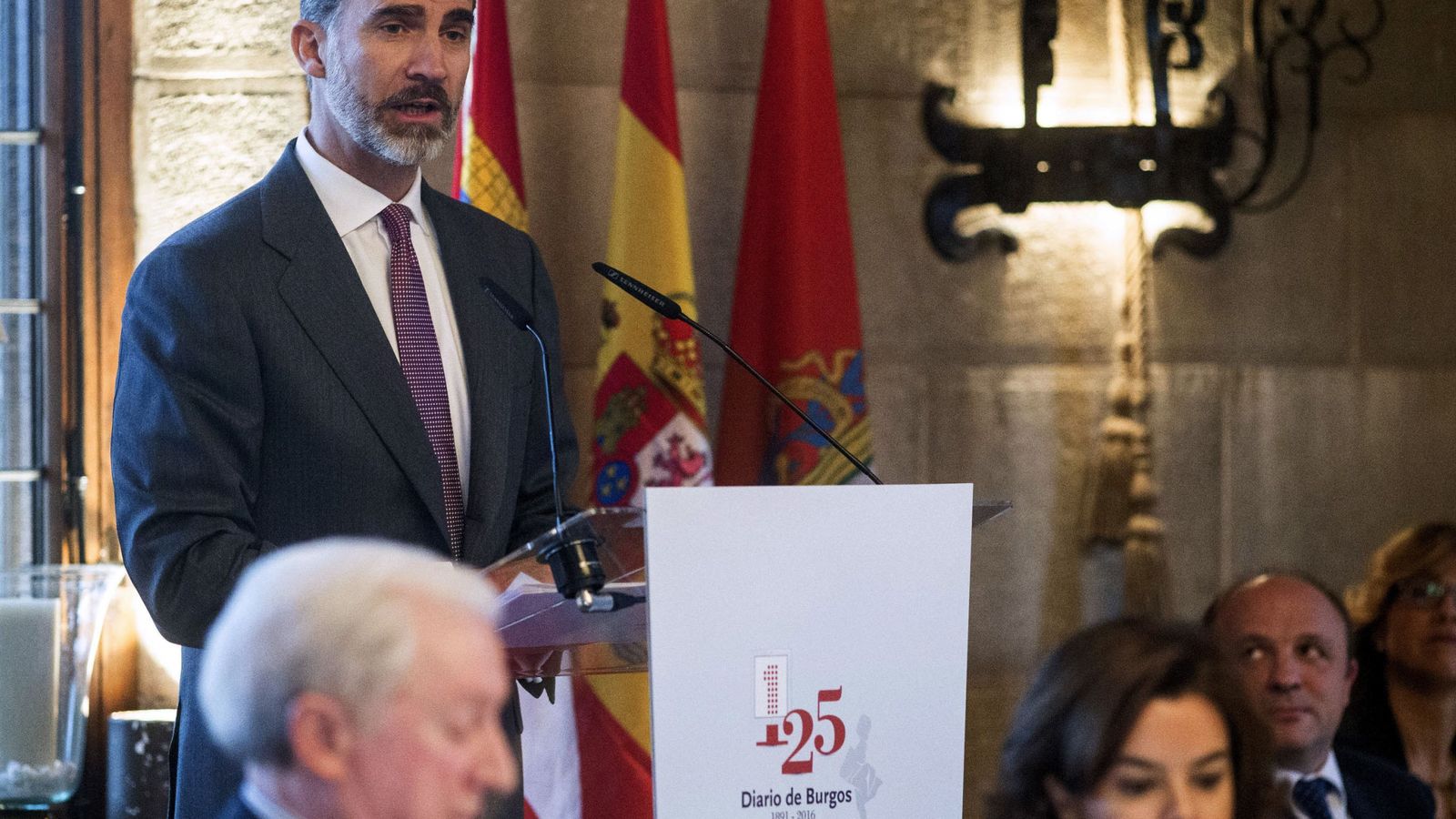 Foto: El rey Felipe VI durante su visita a Burgos. (EFE)