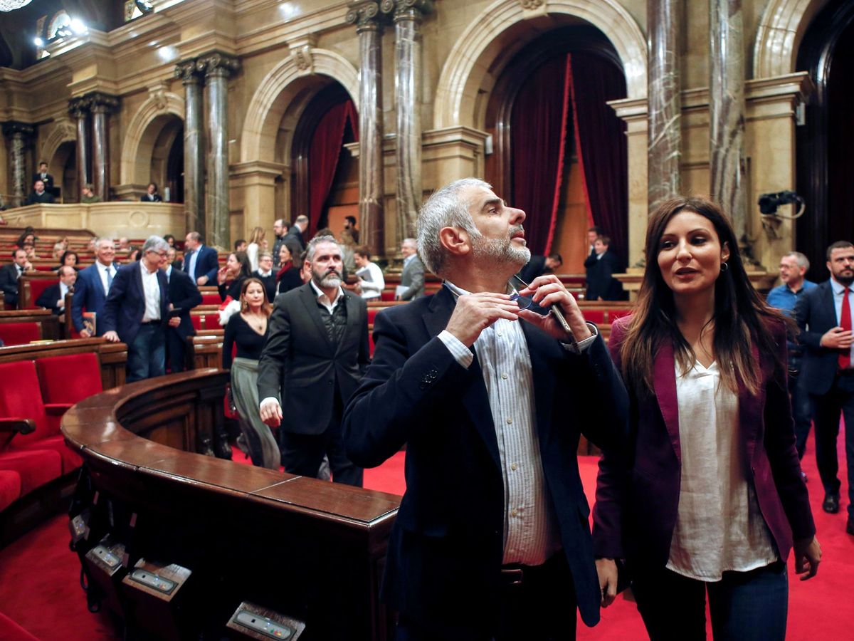 Foto: Pleno del parlament debate una moción de la cup sobre autodeterminación