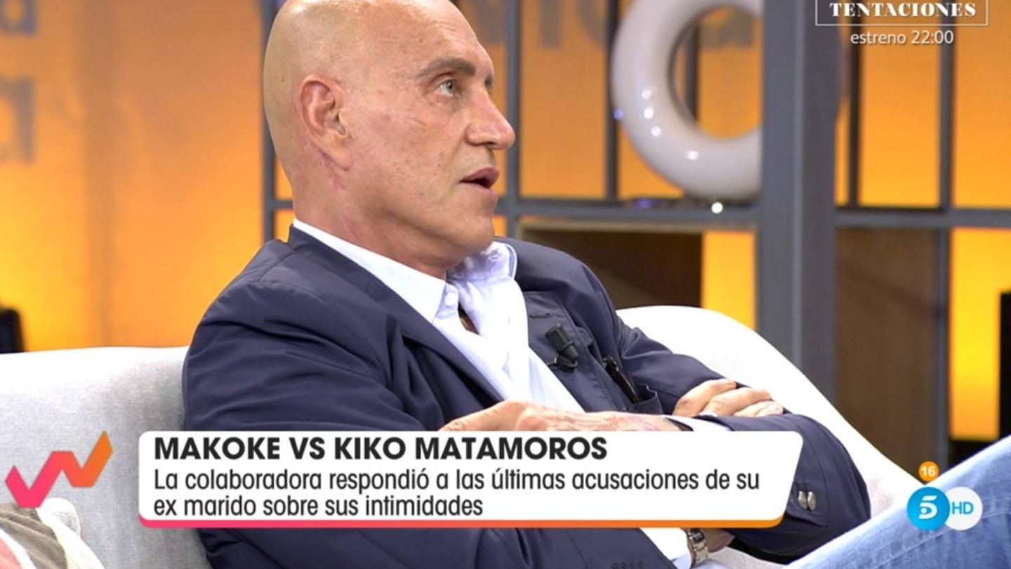 Matamoros criticando a Makoke. (Telecinco).