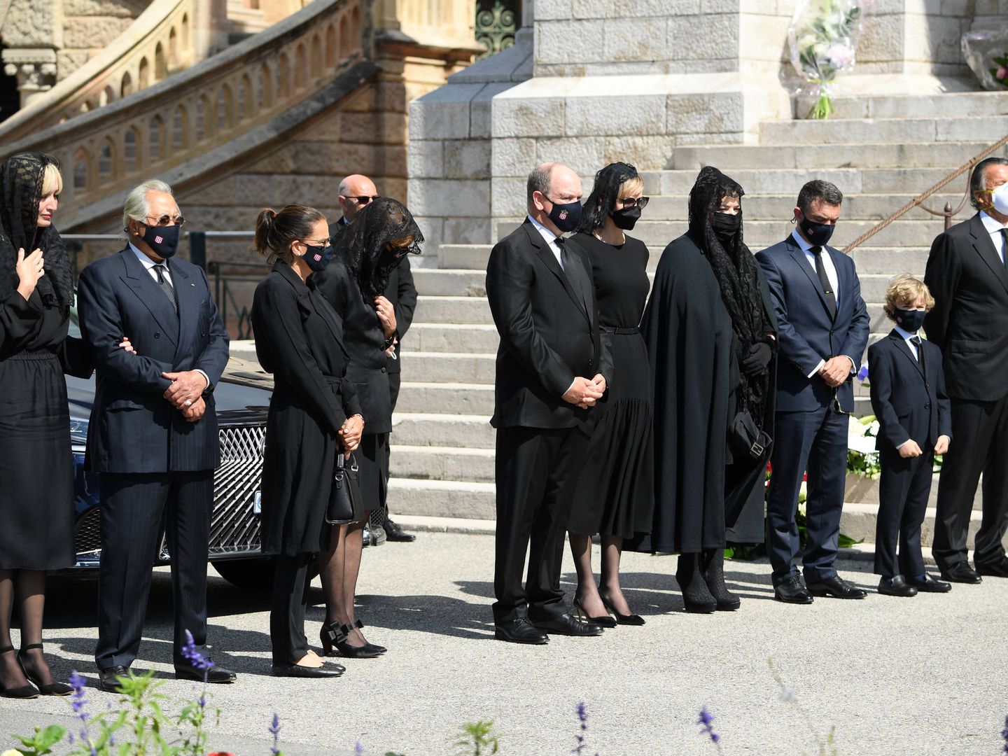 El funeral de Elisabeth de Massy en Mónaco. (Getty)