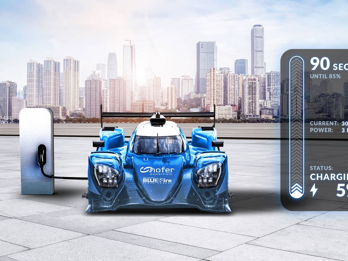 Foto: Una de las primeras aplicaciones de la batería BueFire serán las carreras de coches. (Hofer Powertrain)