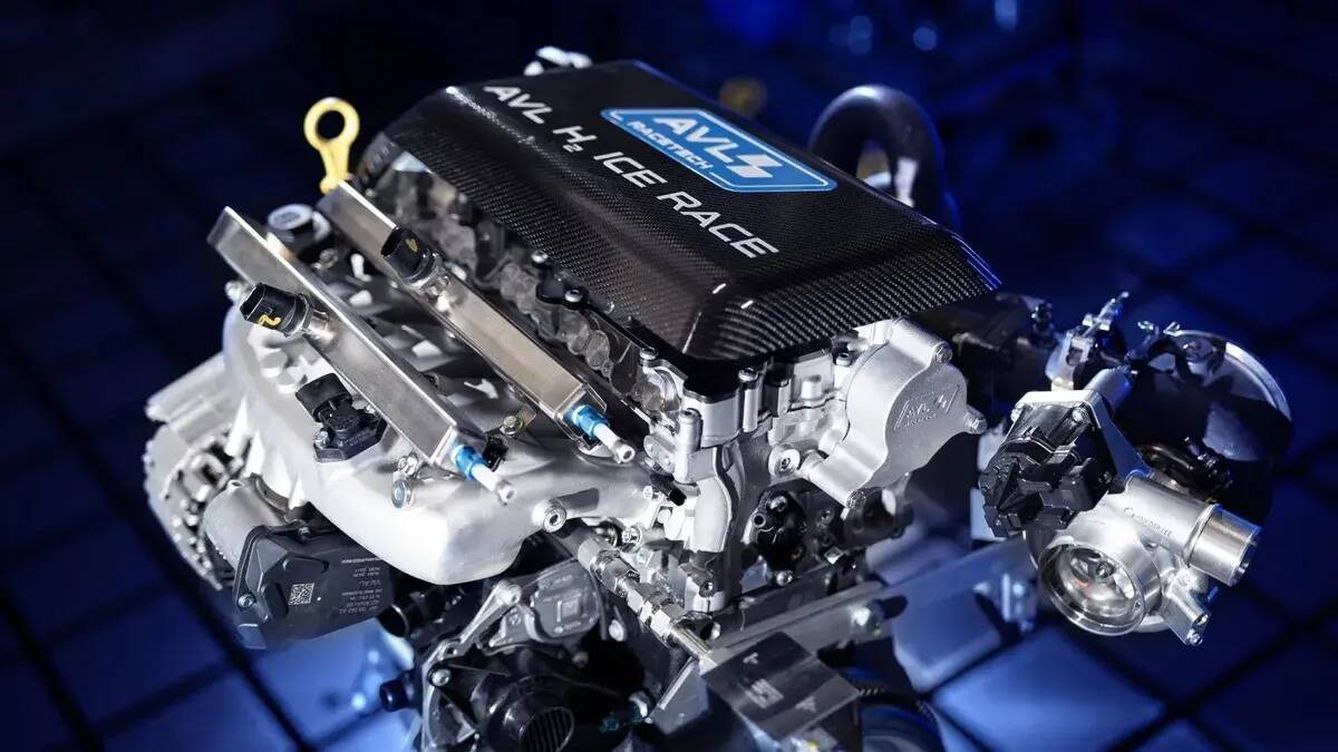 Foto: El nuevo motor turbo de dos litros impulsado por hidrógeno. (AVL RACETECH)