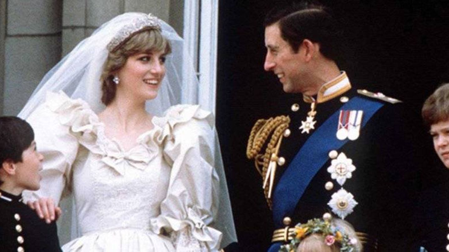 Diana de Gales en el día de su boda con Carlos. (Gtres)