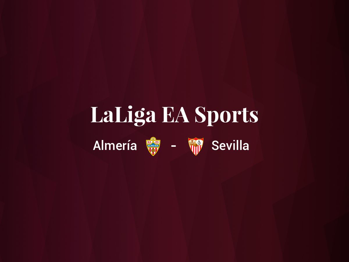 Foto: Resultados Almería - Sevilla de LaLiga EA Sports (C.C./Diseño EC)