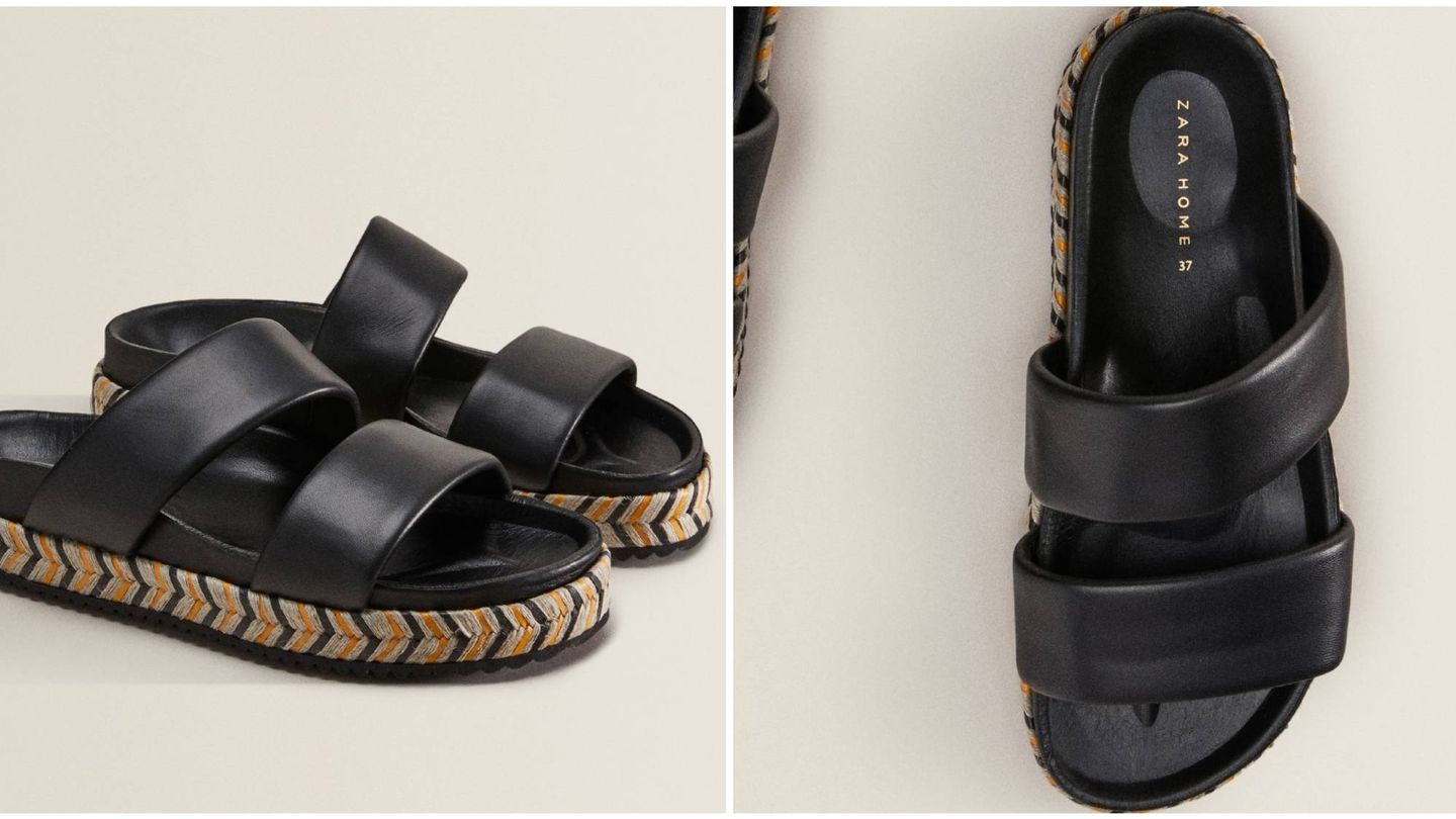 Nuevas sandalias de Zara Home. (Cortesía)