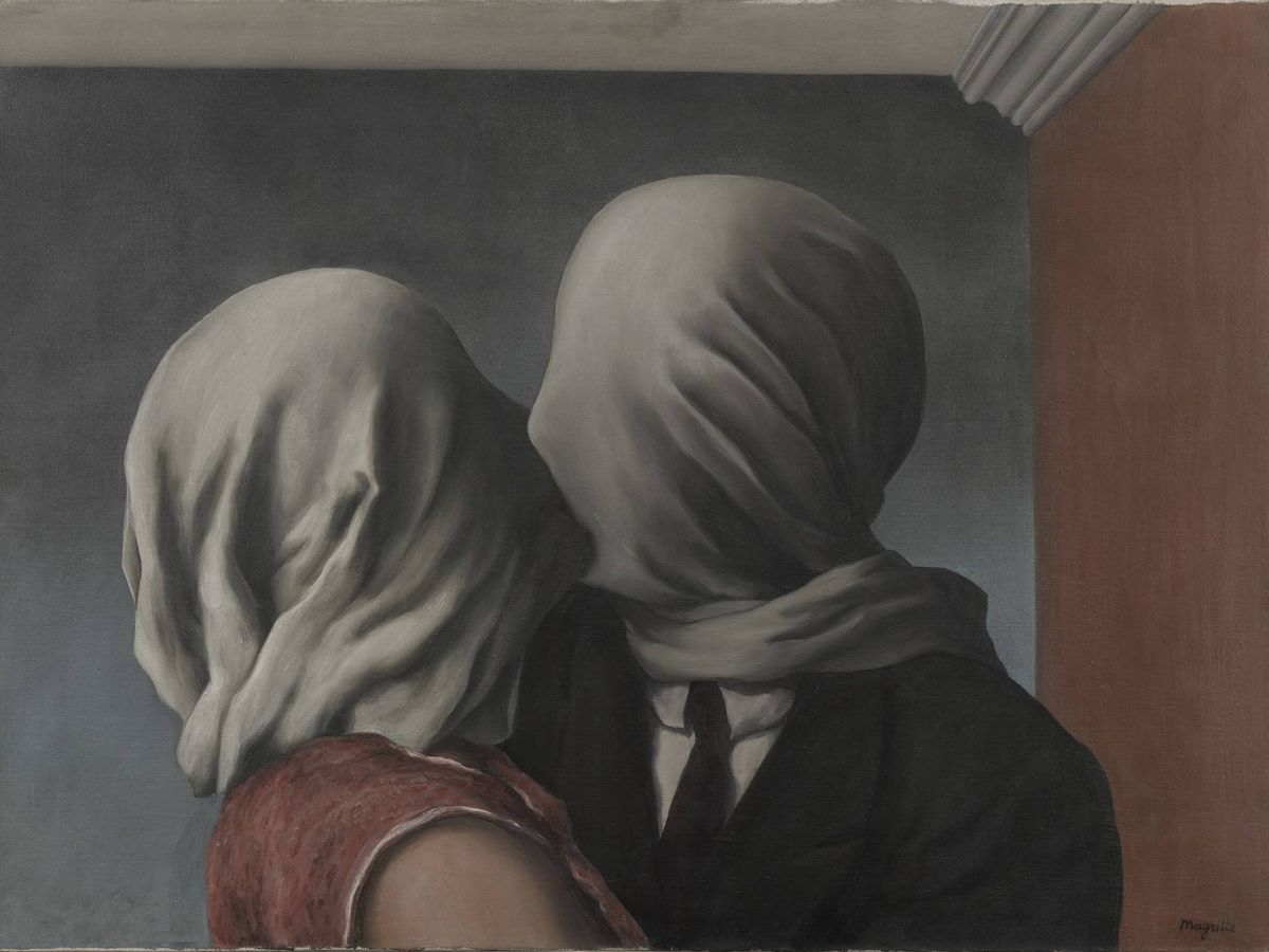 Foto: 'Los amantes'. René Magritte. 1928. MoMA.