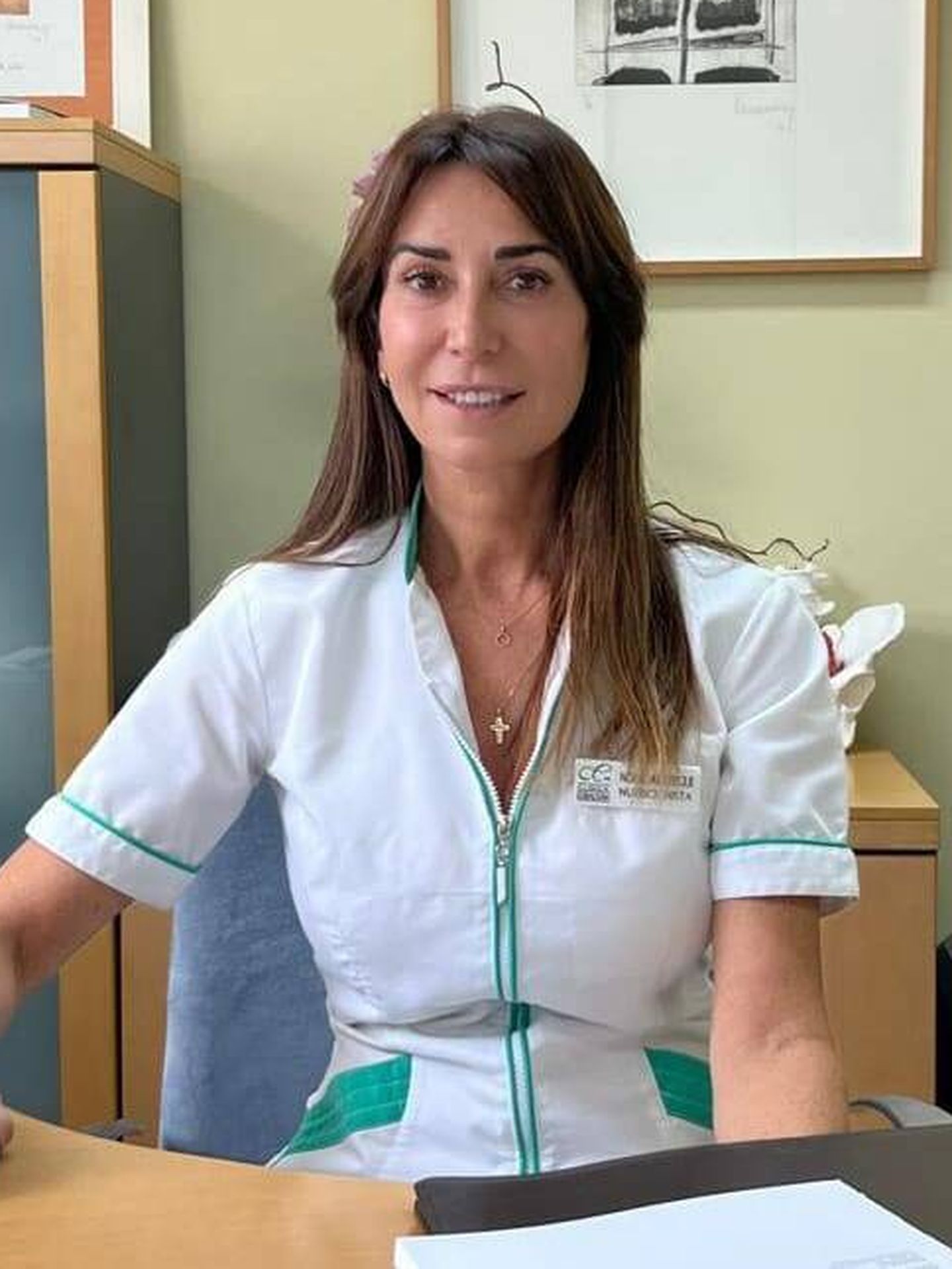 Nora Aristegui en una imagen de la página web de la clínica en la que trabaja, Clínica Eskalduna. (Cortesía)