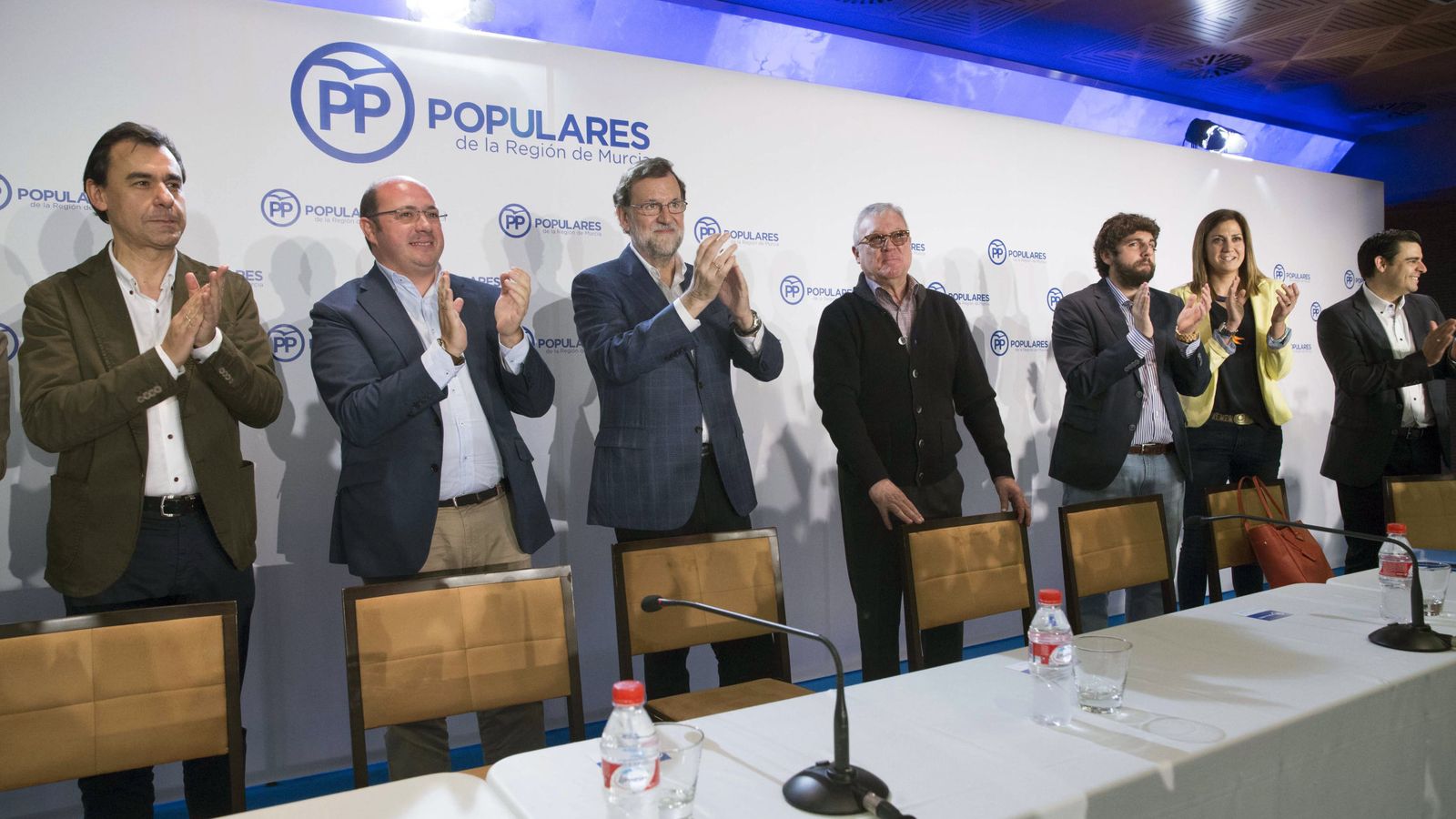 Foto: Mariano Rajoy preside la junta directiva de su partido en Murcia. (EFE)