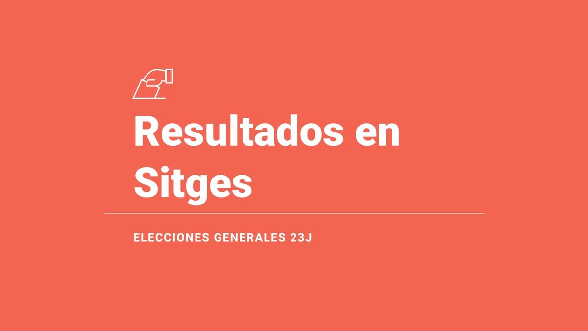 Sitges: ganador y resultados en las elecciones generales del 23 de julio 2023, última hora en directo