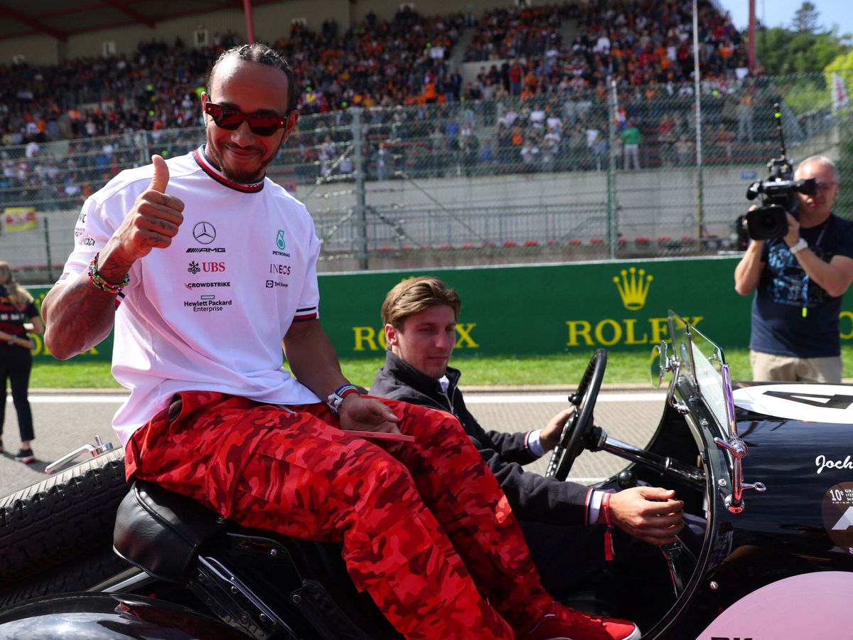 Foto: Lewis Hamilton, antes de correr en Spa. (REUTERS/Johanna Geron)