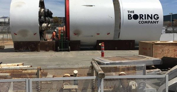 Foto:  Primera imagen de la tuneladora de Musk