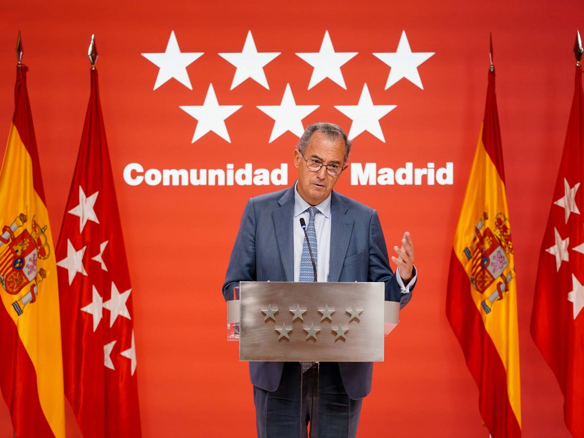 Foto: Enrique Ossorio tras el consejo de Gobierno este miércoles. (Comunidad de Madrid)