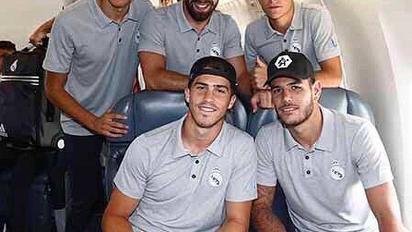 Los jugadores del Real Madrid también apuestan por las gorras.