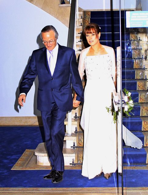 Gloria Lomana y Josep Piqué el día de su boda (I.C.)