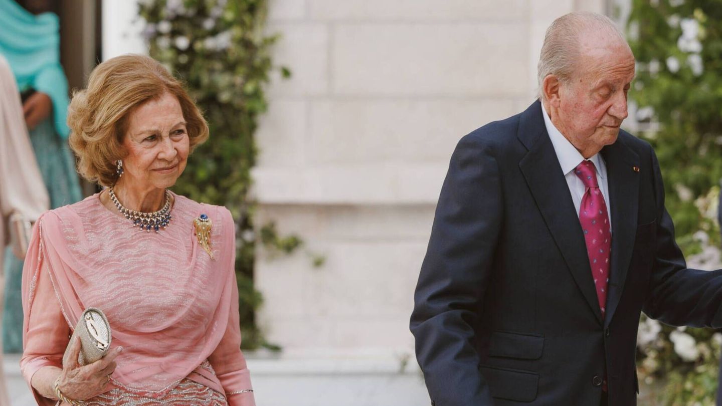 Los reyes eméritos Juan Carlos I y Sofía, en la boda real de Jordania. (RHC)