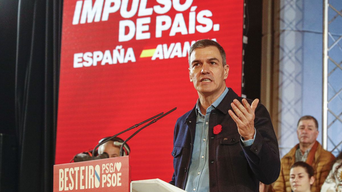 Sánchez promete "templanza" y lanza a Besteiro: "Con un socialista, Galicia no Rueda, Galicia vuela"
