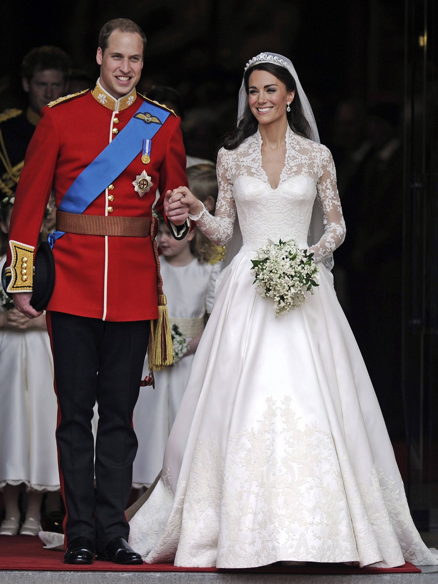 Los duques de Cambridge, el día de su boda. (Cordon Press)