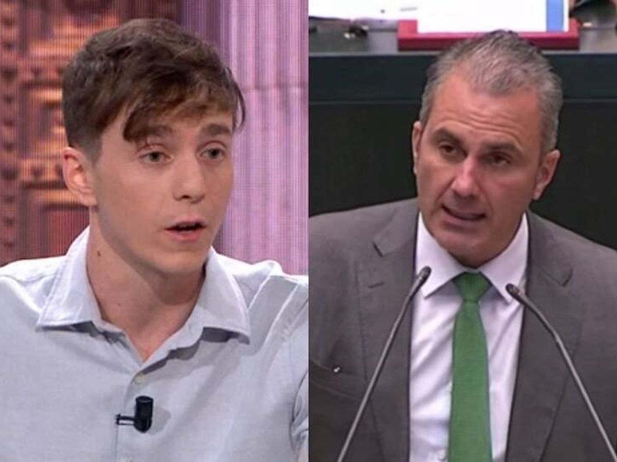 Foto: Los políticos Eduardo Fernández Rubiño y Javier Ortega Smith. (Atresmedia)