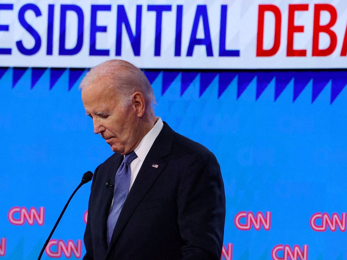 Foto: Joe Biden durante el primer debate presidencial de las elecciones. (Reuters/Brian Snyder) 